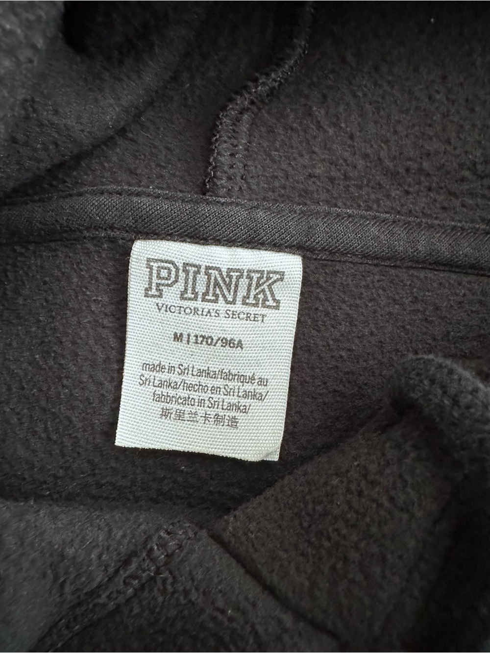 PINK  Victoria Secret- Fleece Hoodie Sweatshirt - Picture 4 of 9